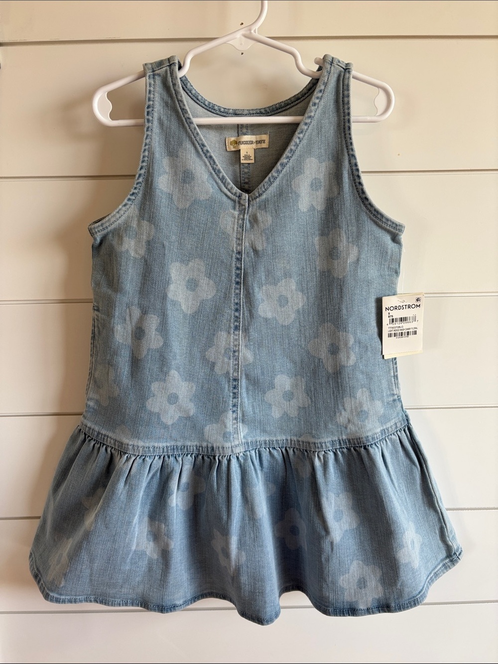 Tucker + Tate Light Blue Floral Denim Dress